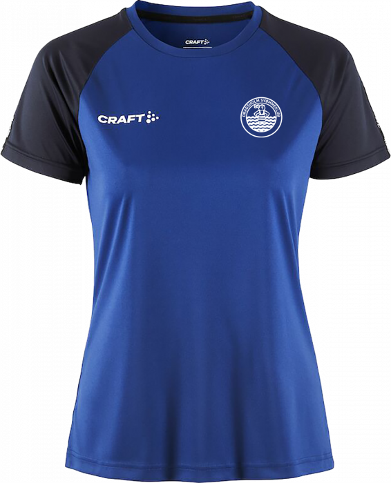 Craft - Dragsholm Svømmeklub T-Shirt Women - Club Cobolt & granatowy
