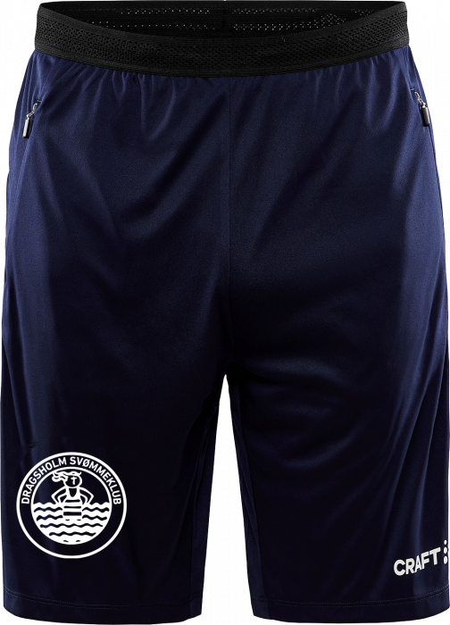 Craft - Dragsholm Svømmeklub Shorts W. Pockets Men - Azul-marinho & preto