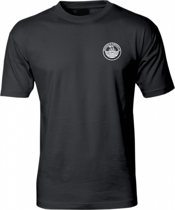 ID - Dragsholm Svømmeklub Cotton T-Shirt Ks - Czarny